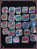 24pack 3D holographic stickers